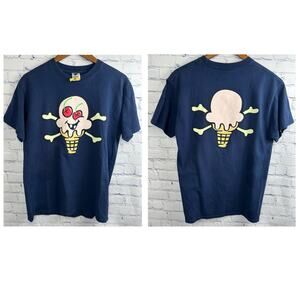 Ice Cream By Billionaire Boys Club Double sided Graphic Shirt Navy Size medium